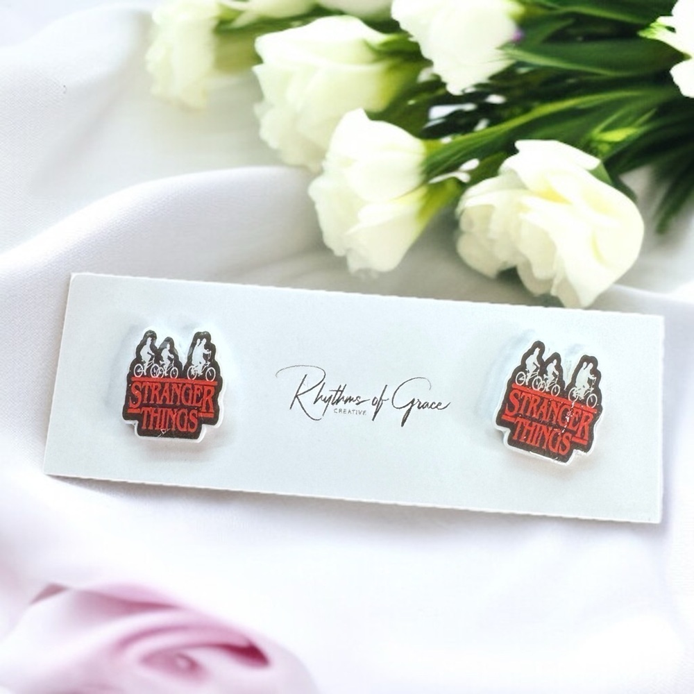 Stranger Things Studs: Elevate Your Style from Hawkins to Hip! NWT Studs - Picture 14 of 16